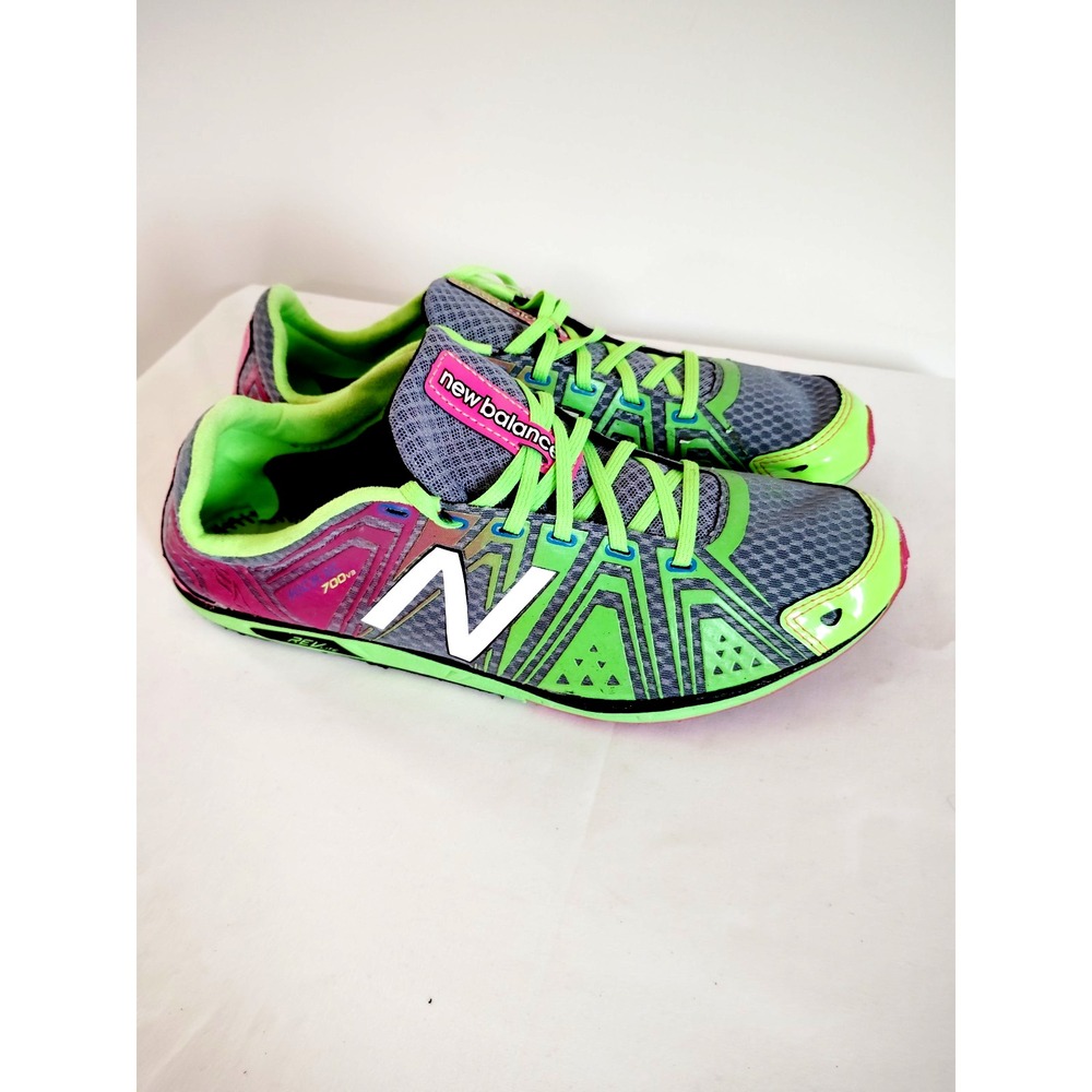 New Balance KICK XC 700v3 Kids Size 10Y Pink Green Cross Country Spikes WXC700PS